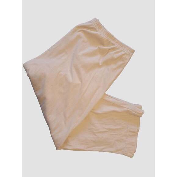 Fresh Produce 2X Beige 100% Cotton Cropped Pull-On Pants 22.5" Inseam - Picture 4 of 6